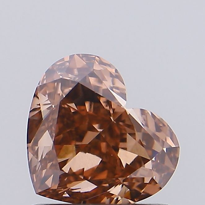 1.04ct BROWN Heart Lab Grown Diamond