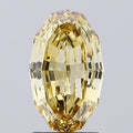 2.10ct YELLOW Oval Polygon Step Cut Lab Grown Diamond
