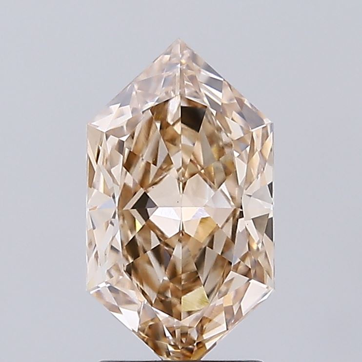 2.04ct BROWN Hexagonal Lab Grown Diamond