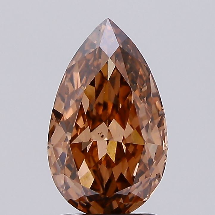 2.02ct BROWN Pear Lab Grown Diamond