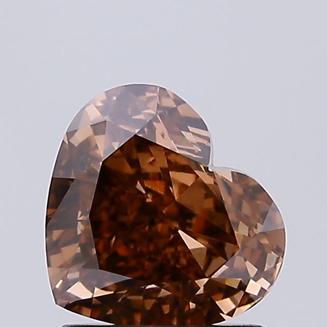 1.22ct BROWN Heart Lab Grown Diamond