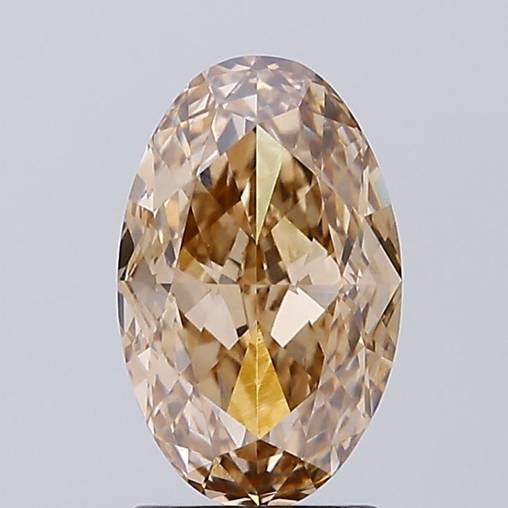 2.01ct BROWN Oval Modified Brilliant Lab Grown Diamond