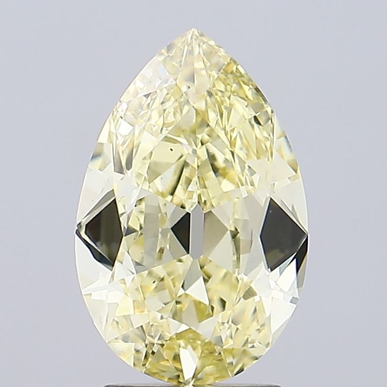 2.51ct YELLOW Pear Lab Grown Diamond