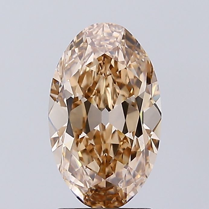 2.01ct BROWN Moval Lab Grown Diamond