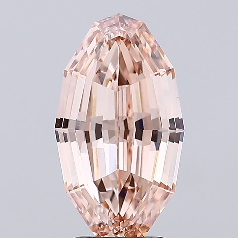 3.06ct BROWN Oval Polygon Step Cut Lab Grown Diamond