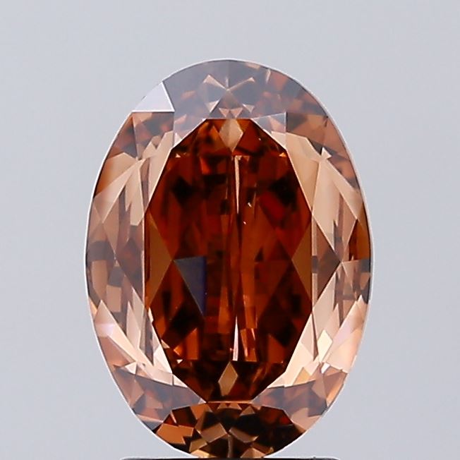 2.04ct BROWN Oval Lab Grown Diamond