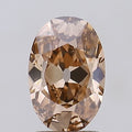 1.28ct BROWN Moval Lab Grown Diamond
