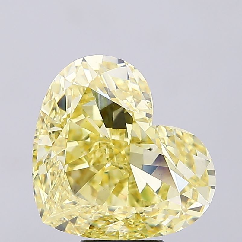 10.14ct YELLOW Heart Lab Grown Diamond