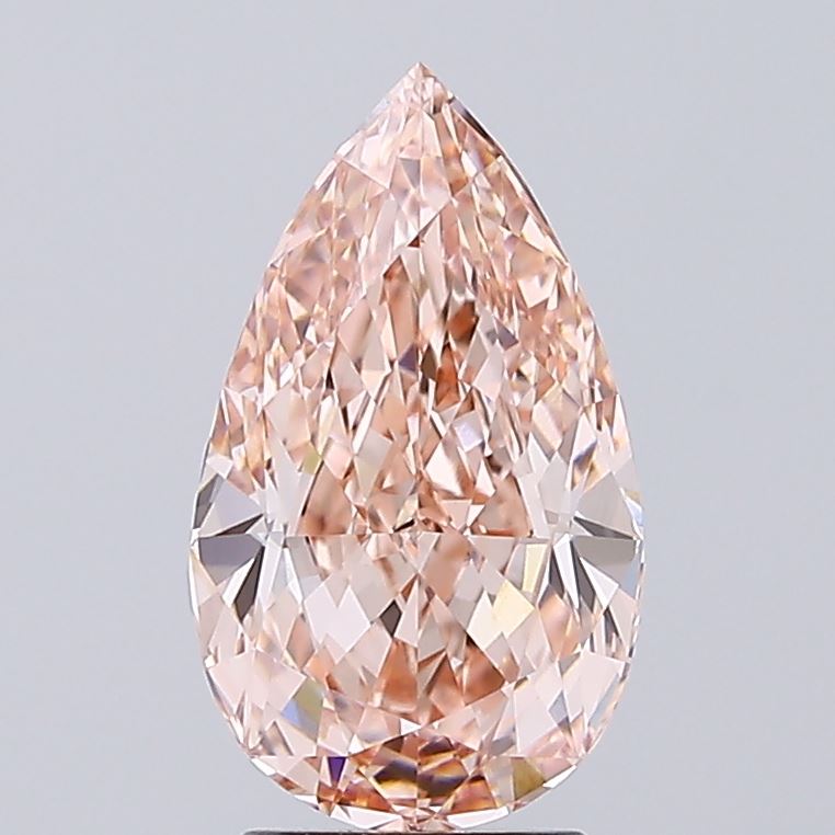 3.52ct BROWN Pear Lab Grown Diamond