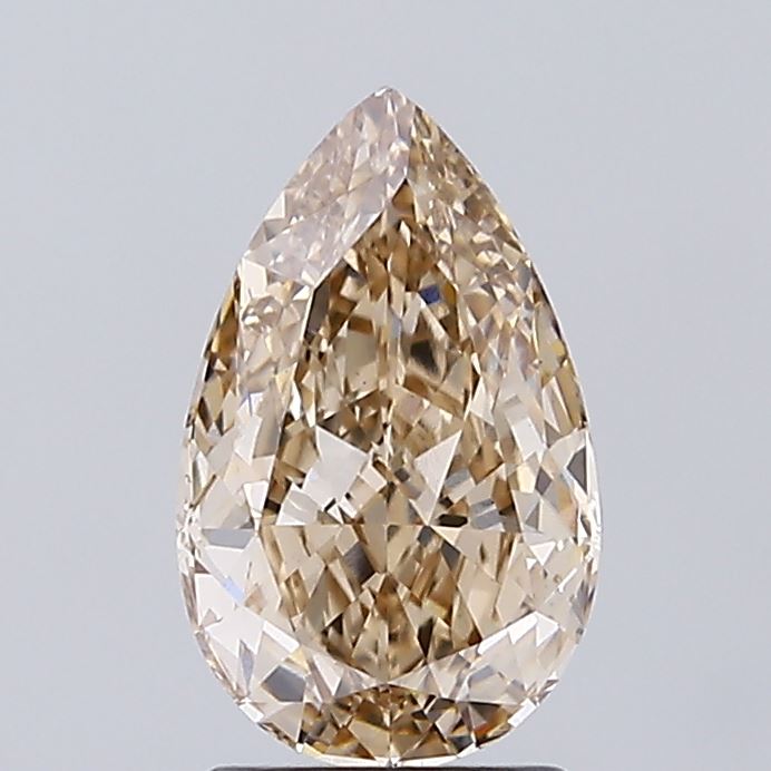 2.03ct BROWN Pear Lab Grown Diamond