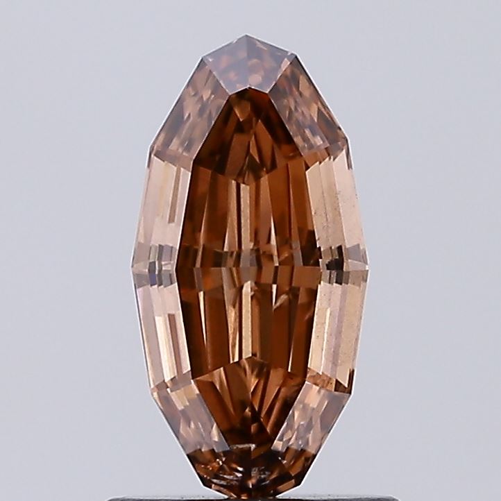 1.00ct BROWN Oval Polygon Step Cut Lab Grown Diamond