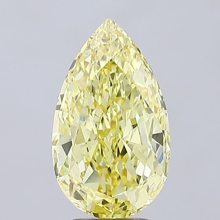 5.00ct YELLOW Pear Lab Grown Diamond