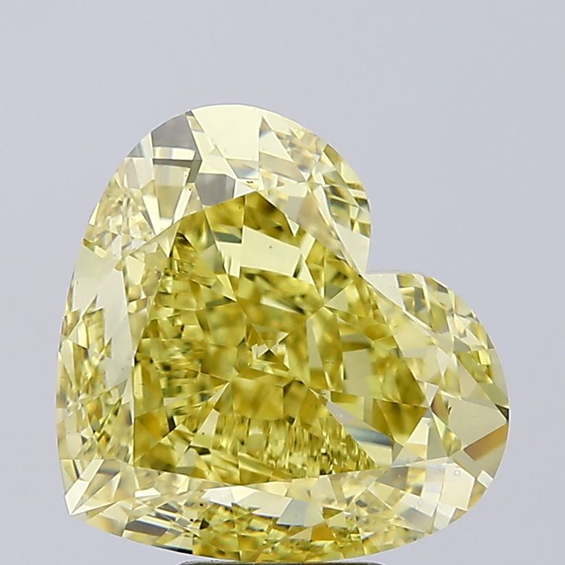 10.06ct YELLOW Heart Lab Grown Diamond