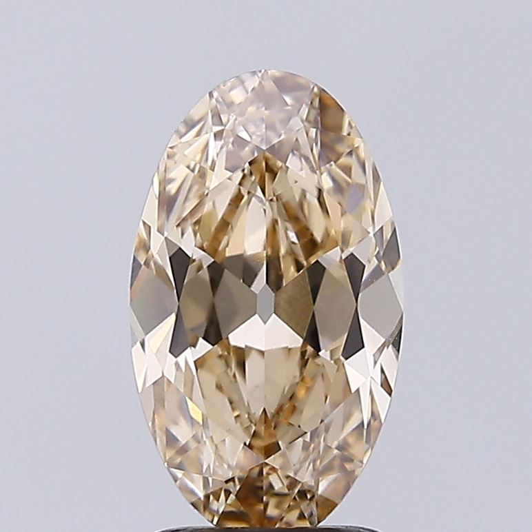 2.02ct BROWN Moval Lab Grown Diamond