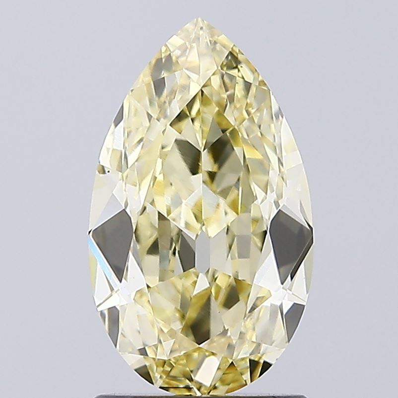 1.53ct YELLOW Pear Lab Grown Diamond