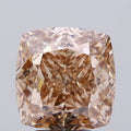 5.52ct BROWN Cushion Lab Grown Diamond