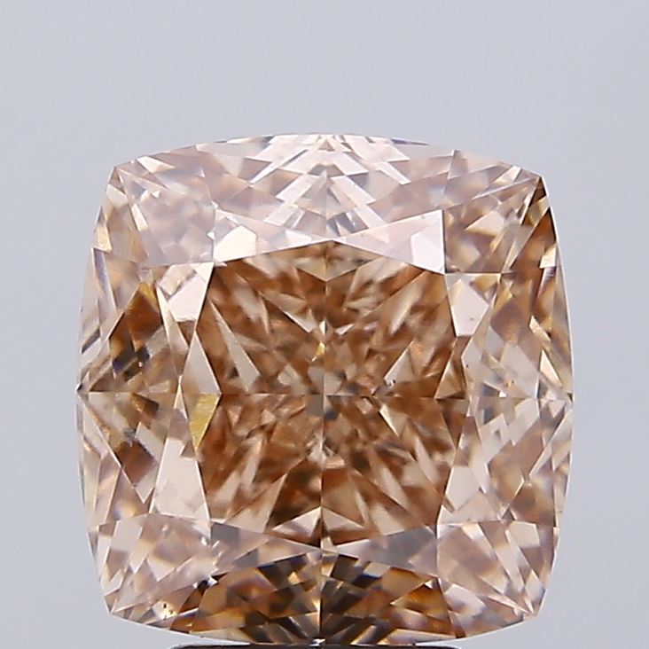 5.52ct BROWN Cushion Lab Grown Diamond
