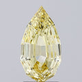 2.27ct YELLOW Modified Pear Step Cut Lab Grown Diamond