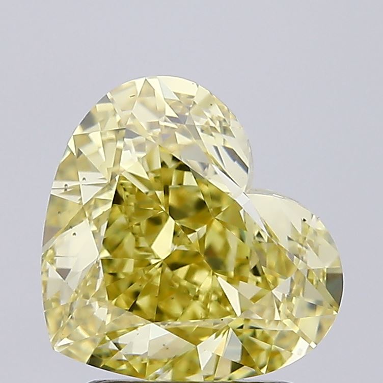 2.59ct YELLOW Heart Lab Grown Diamond