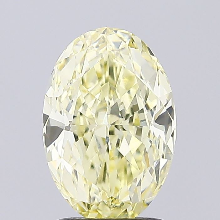 2.10ct YELLOW Oval Lab Grown Diamond