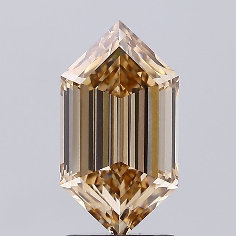 2.02ct BROWN Hexagonal Lab Grown Diamond