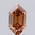 1.64ct BROWN Hexagonal Lab Grown Diamond