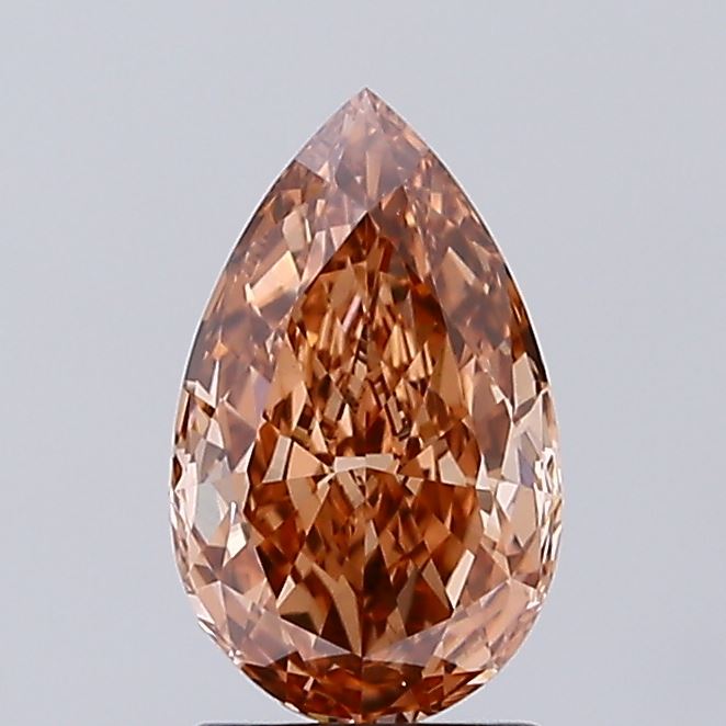 1.65ct BROWN Pear Lab Grown Diamond