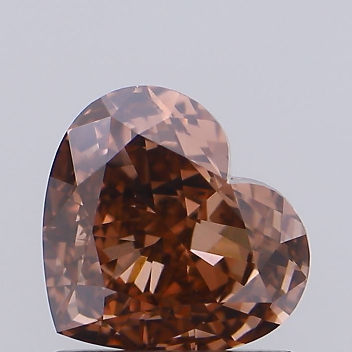 1.05ct BROWN Heart Lab Grown Diamond