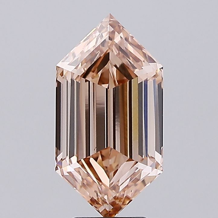 5.05ct BROWN Hexagonal Lab Grown Diamond